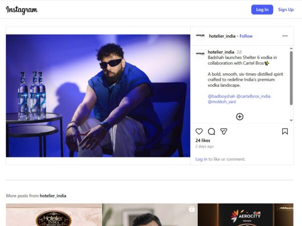 Shelter 6 vodka launch by Badshah featuring Russian distilled vodka for India