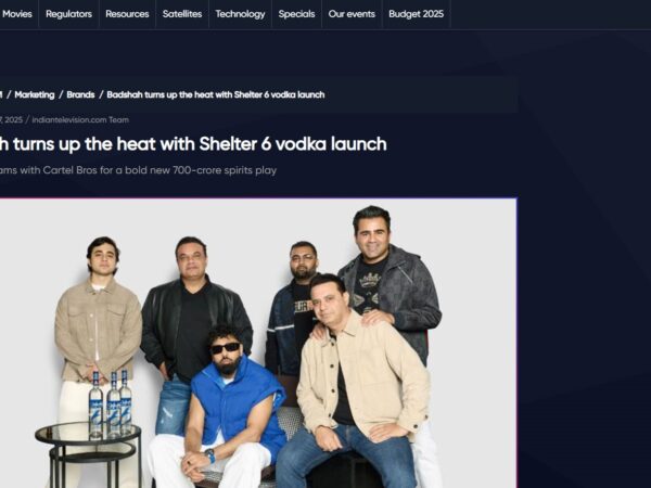 Shelter 6 vodka launch by Badshah featuring Russian distilled vodka for India