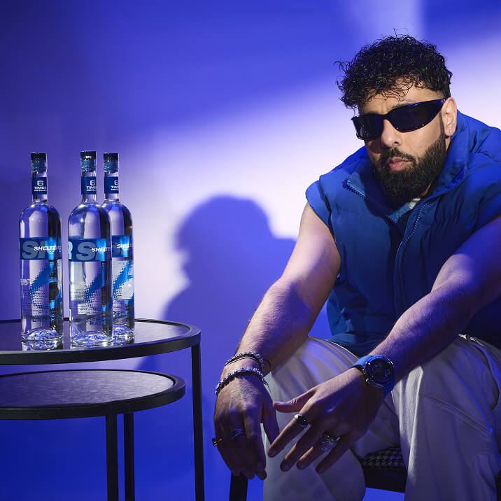 Badshah Premium vodka brand Shelter 6 by Badshah, Russian distilled for the Indian market